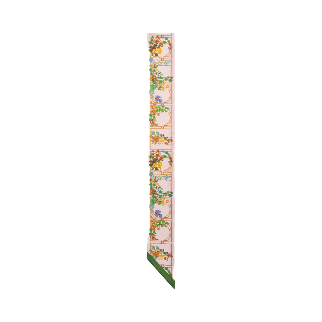 777352-3G001-5967 (W) Gucci Printed GG Silk Twill Jacquard Ribbon Multicolor