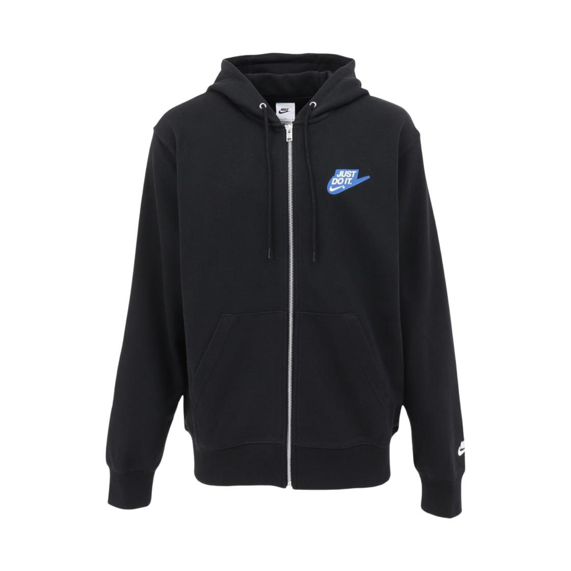 IF0726-010 Nike NSW Club French Terry Full-Zip Hoodie Black White - Asia