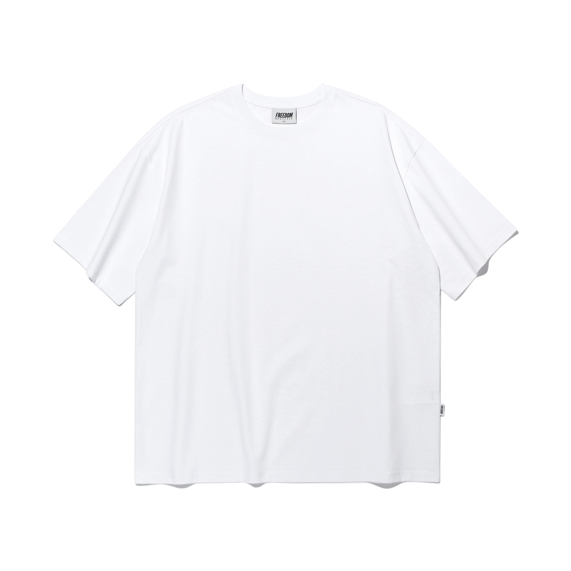 FD25LUTS0010WH FREEDOM Plain Overfit T-shirts White