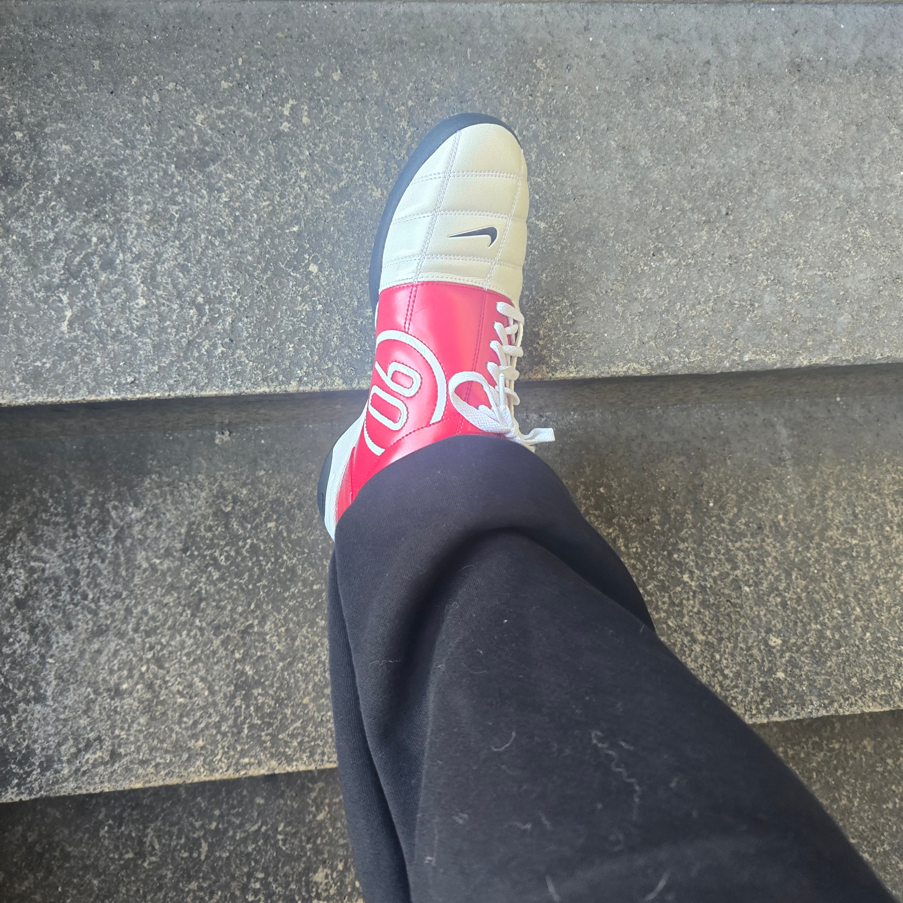 Nike Total 90 III SP White Gym Red 착용 스타일 - 1