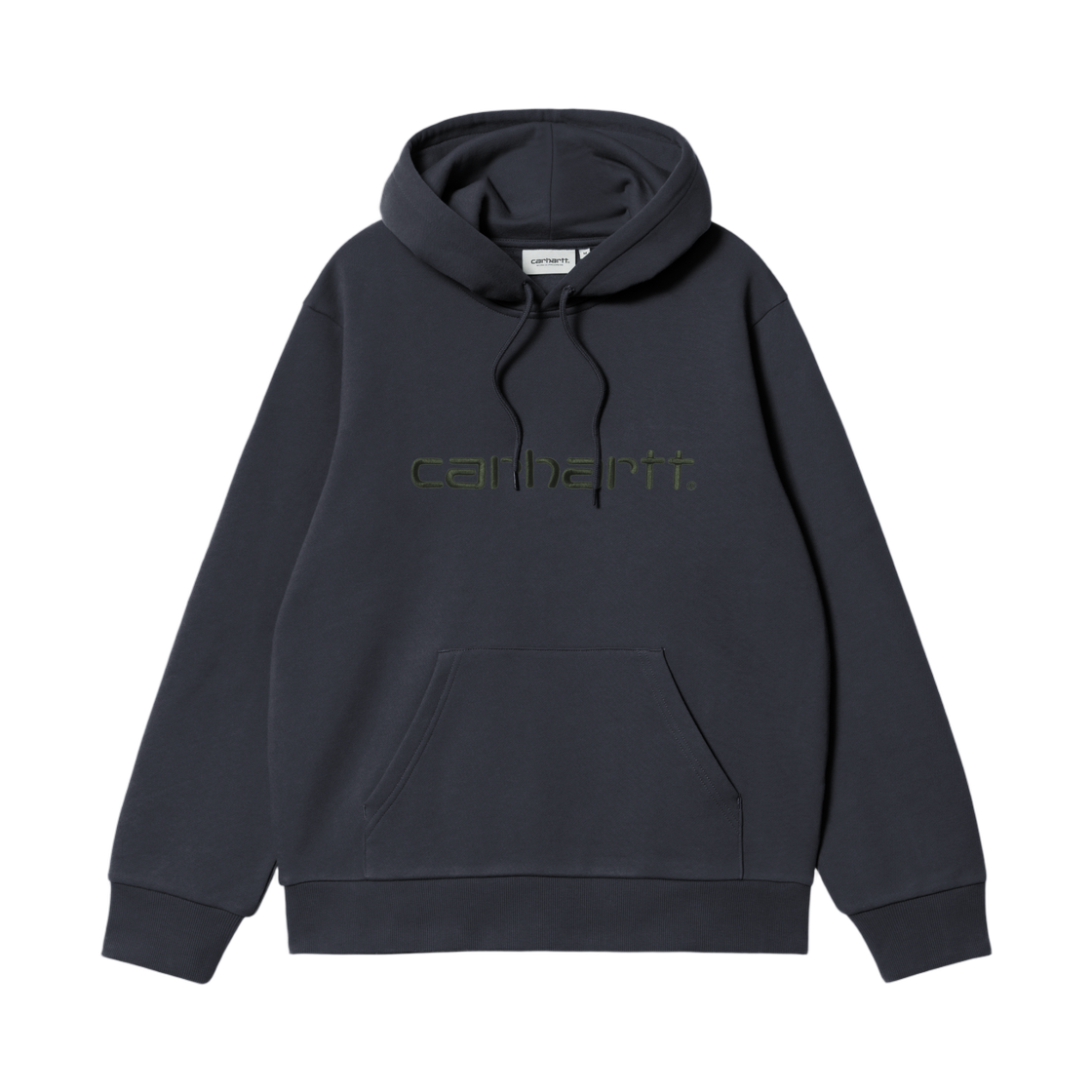 I030547-3Z0-XX Carhartt WIP Hooded Carhartt Sweatshirt Dark Navy Dark Scarab