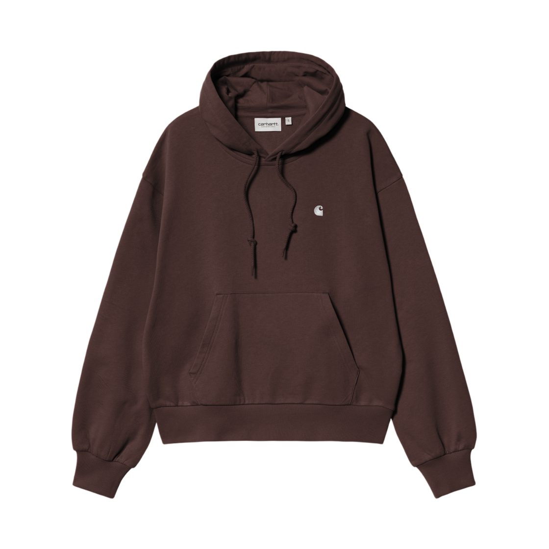 I032644-3BX-XX (W) Carhartt WIP Hooded Casey Sweatshirt Palisander Silver