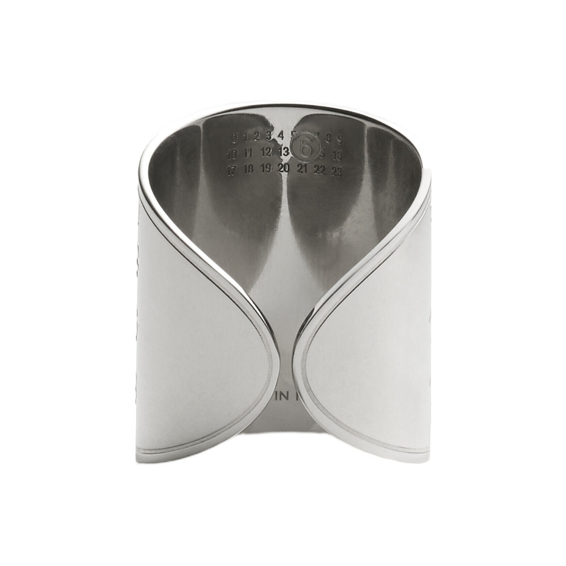 MM6 메종 마르지엘라 수베니어 스티커 밴드 링 폴리쉬드 팔라디오(MM6 Maison Margiela Souvenir Sticker Band Ring Polished Palladio) - 2