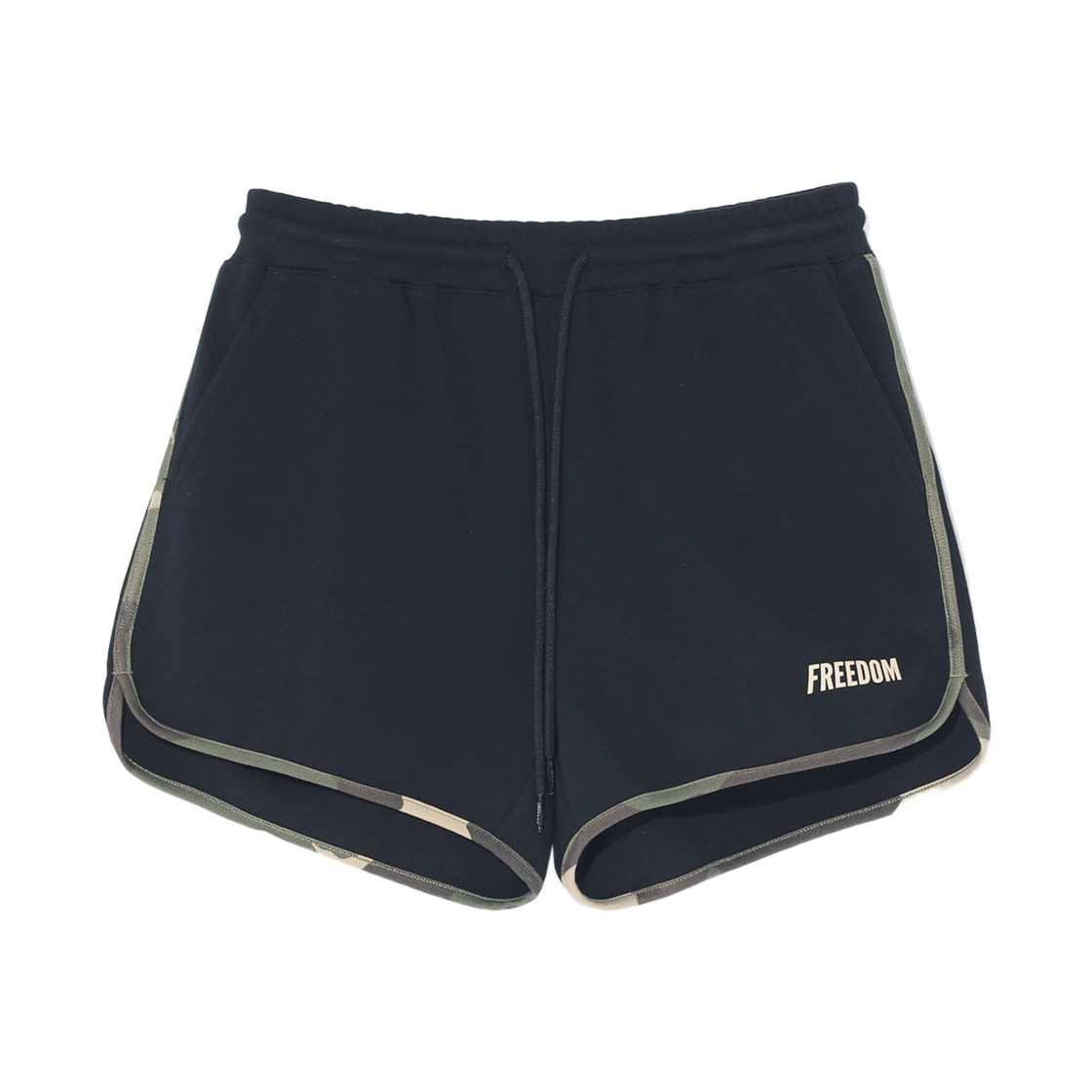 FD26MWST052BCM FREEDOM Women's Logo Yeezy Dolphin Shorts Black Camo