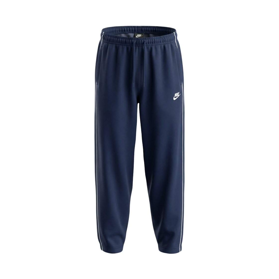 HV1416-451 Nike NSW Club Oversized Knit Track Pants Obsidian White - Asia