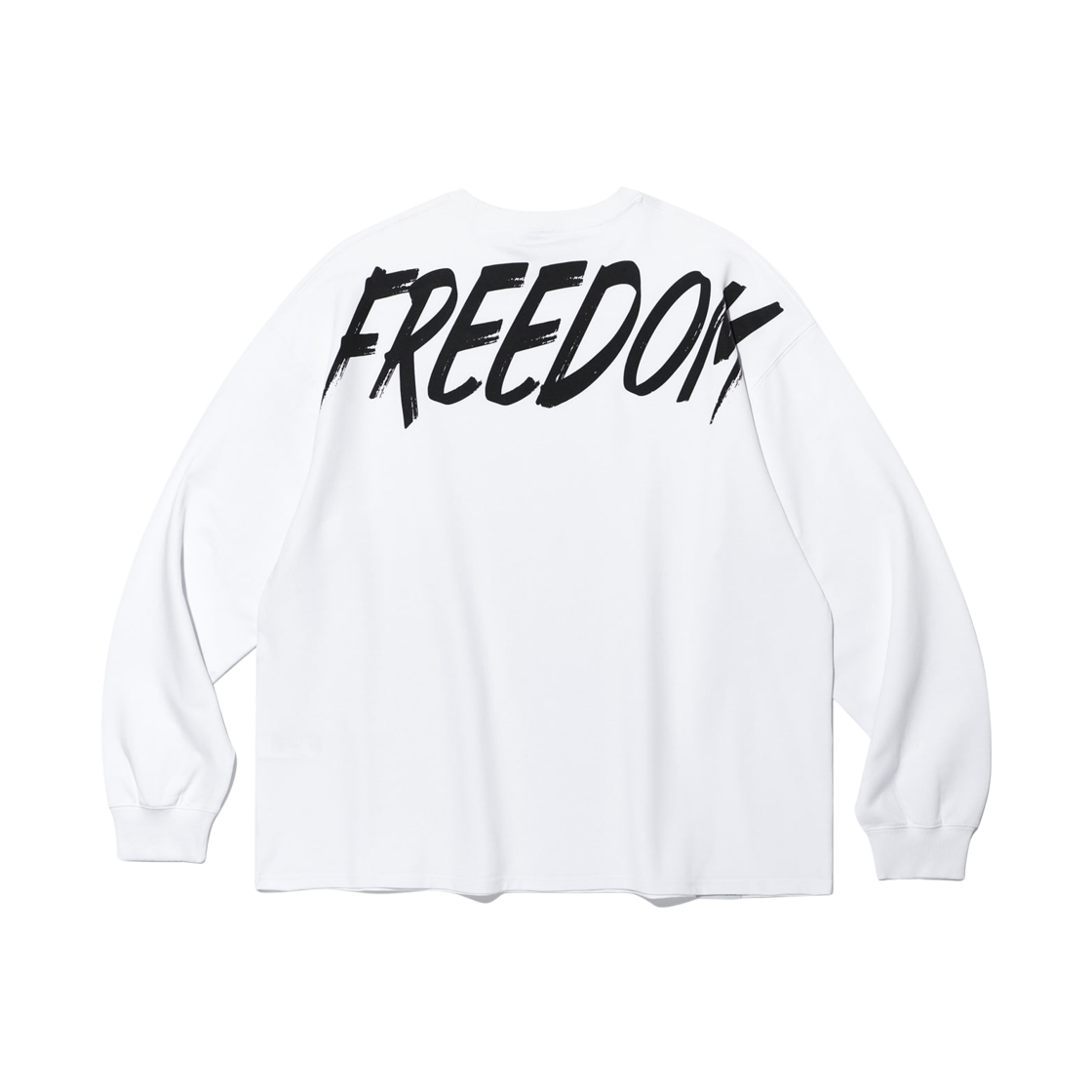FD25LMLS0970WH FREEDOM Freedom Back Printing Long Sleeve White