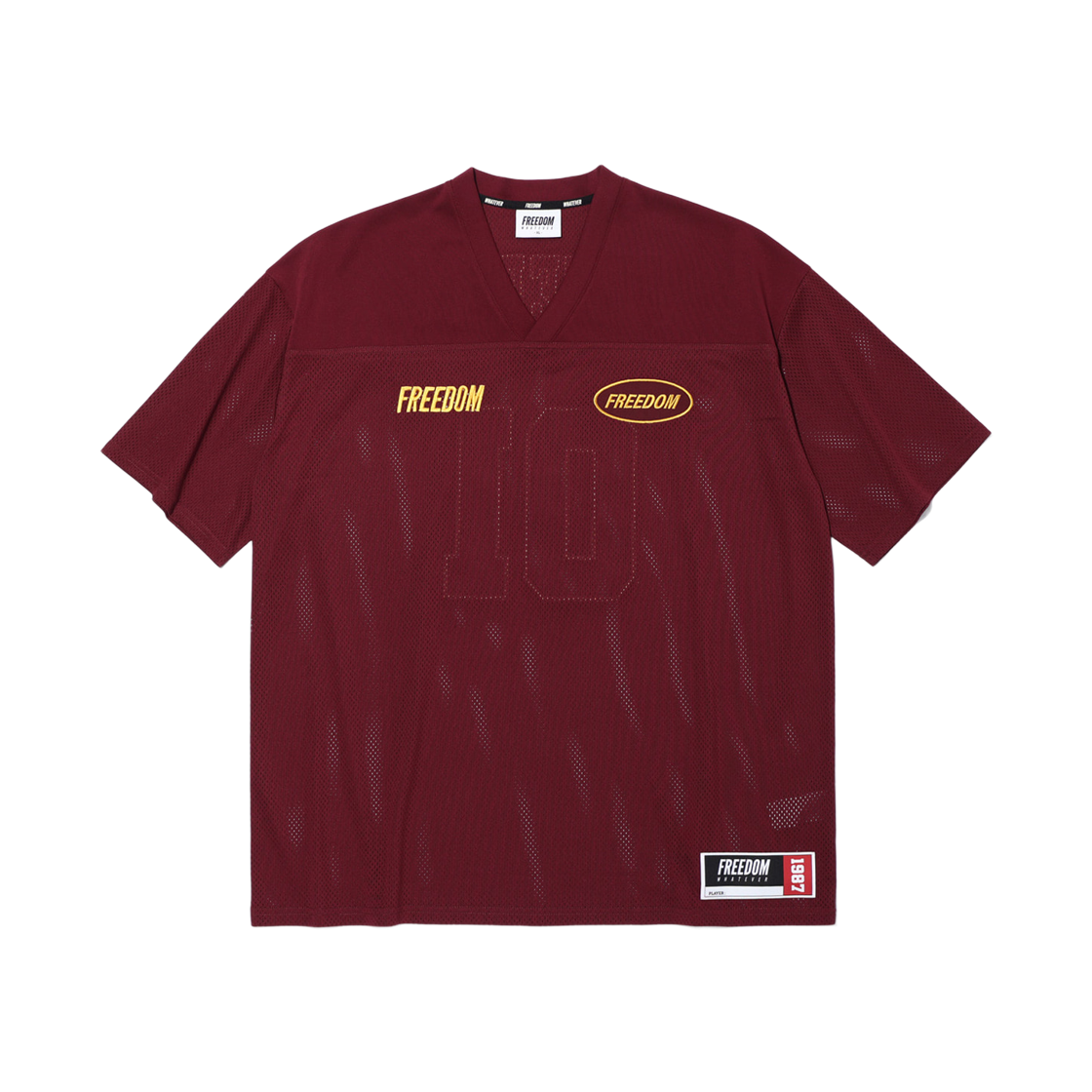 프리덤 프리덤 메쉬 럭비 져지 와인(FREEDOM FREEDOM Mesh Rugby Jersey Wine) - 2