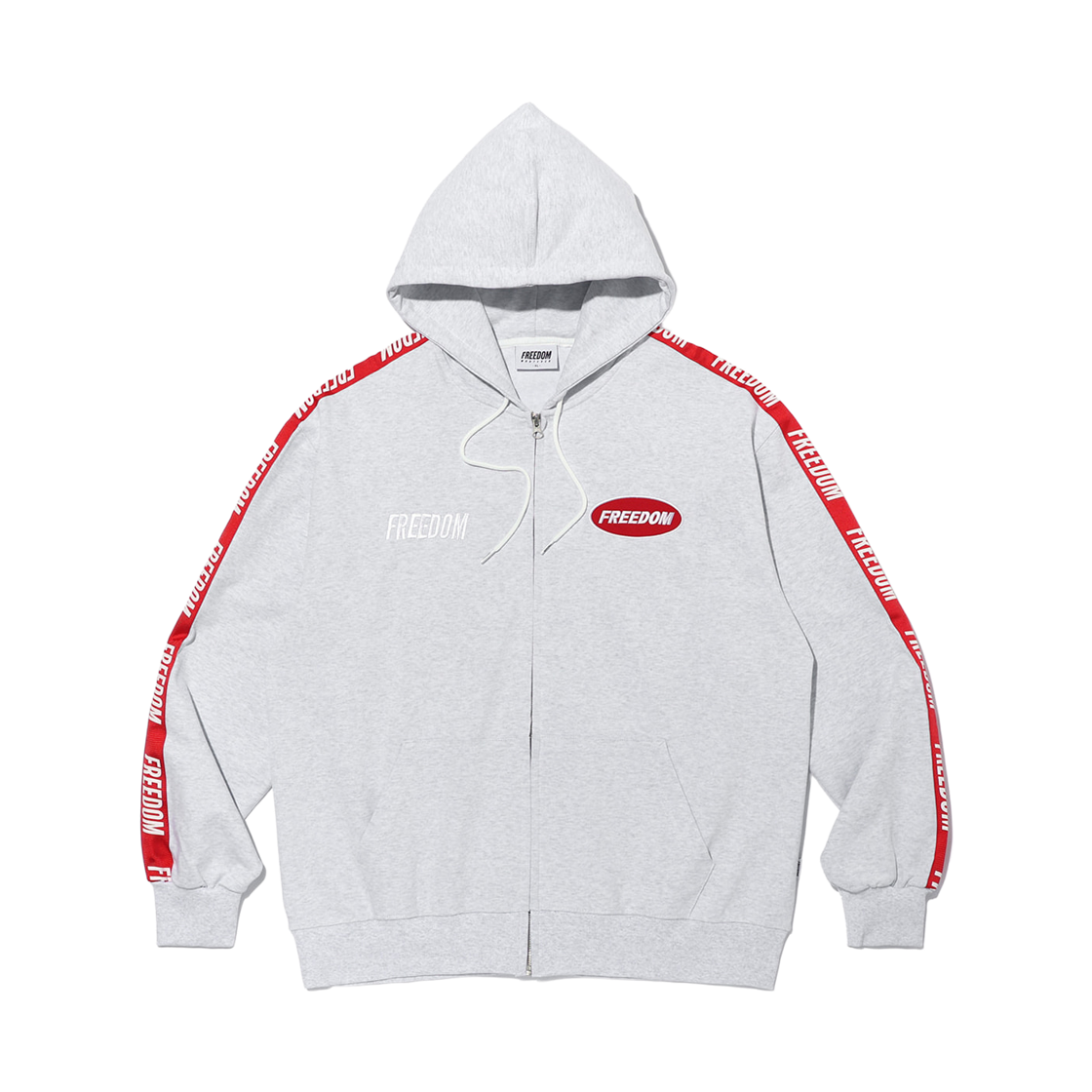 FD23MMHZ1250ME FREEDOM FREEDOM Lettering Hood Zip-up Melange