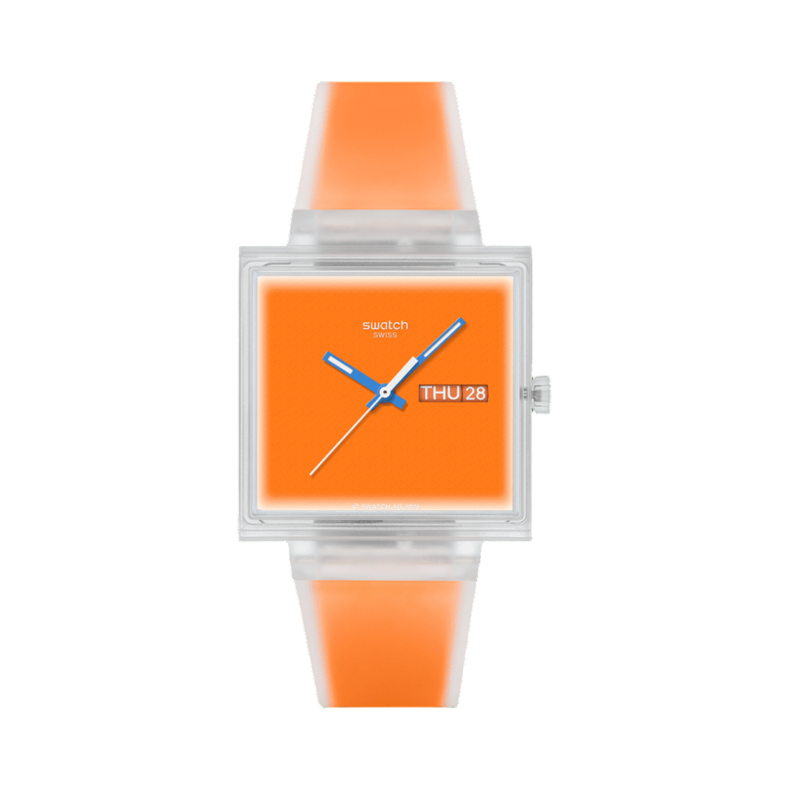 SO38K704 Swatch What If See Thru 41.8mm Quartz Orange