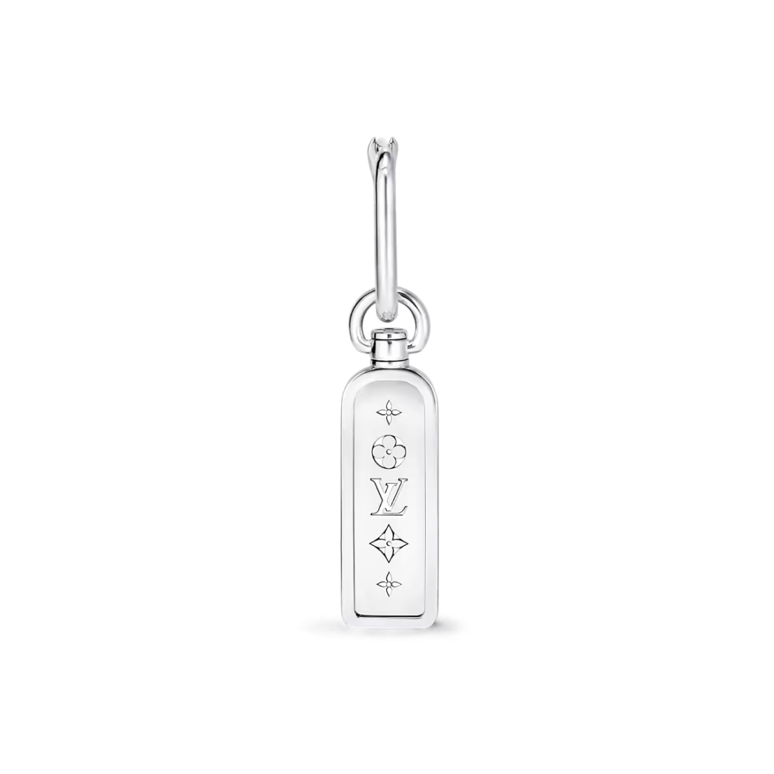 Q06946 Louis Vuitton Les Gastons Vuitton Tag Earring Per Unit White Gold