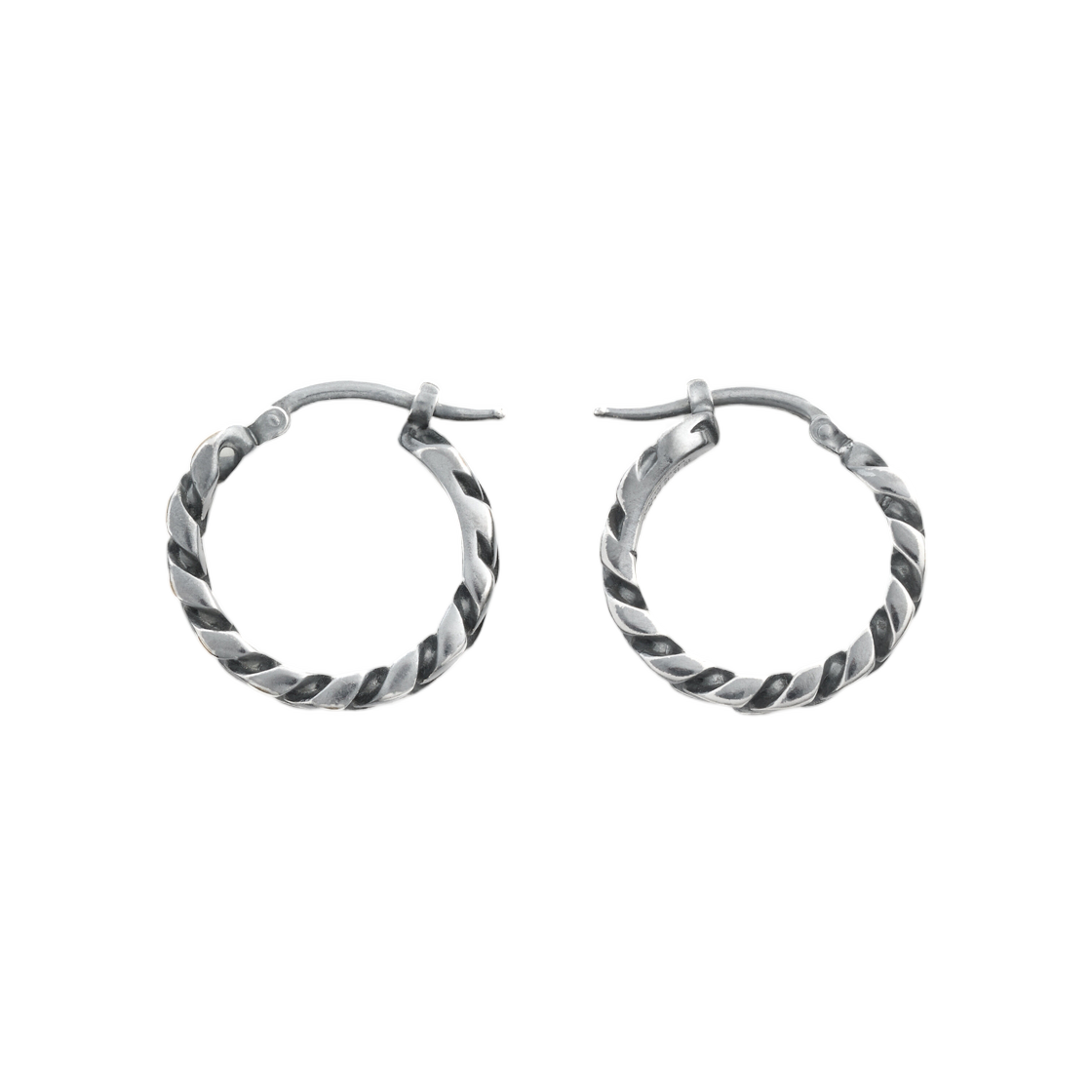 MM6 메종 마르지엘라 버니쉬드 체인 이어링 그레이(MM6 Maison Margiela Burnished Chain Earrings Gray) - 3