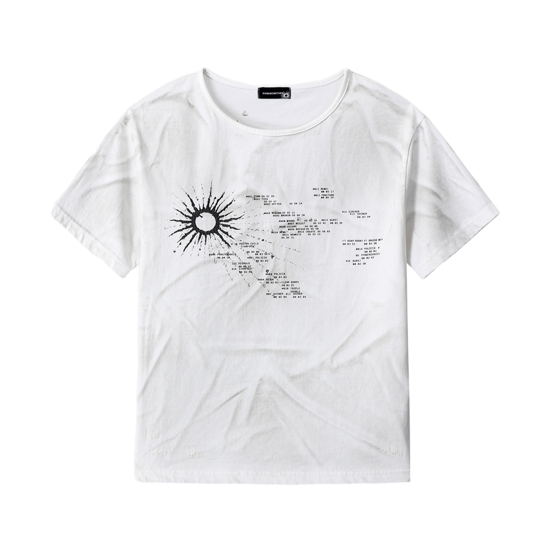 톤얼타이드 시길 티셔츠 화이트(tornortied Sigil T-Shirt  White)