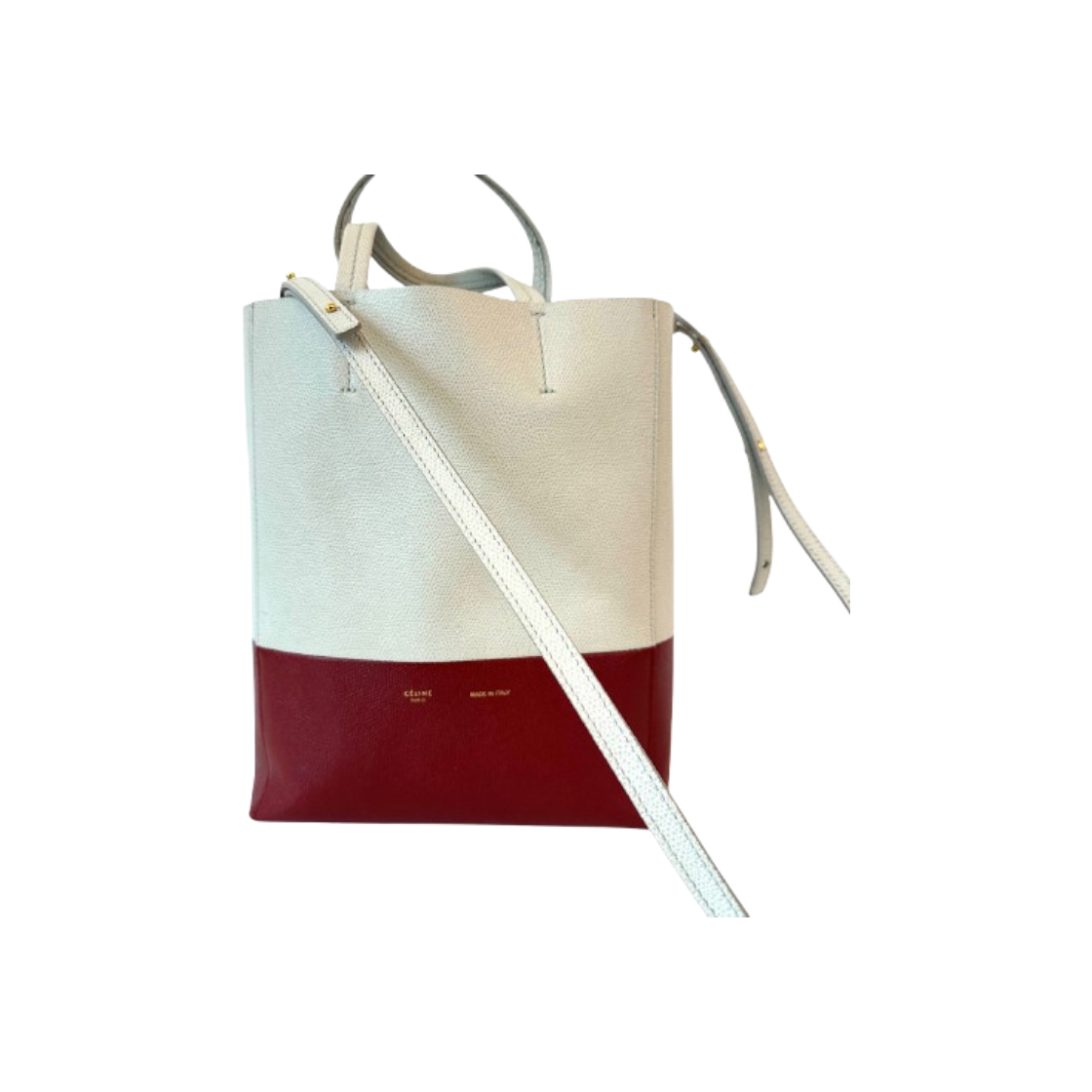 ITK47QJQKS8R Celine Two-Tone Cabas Bag