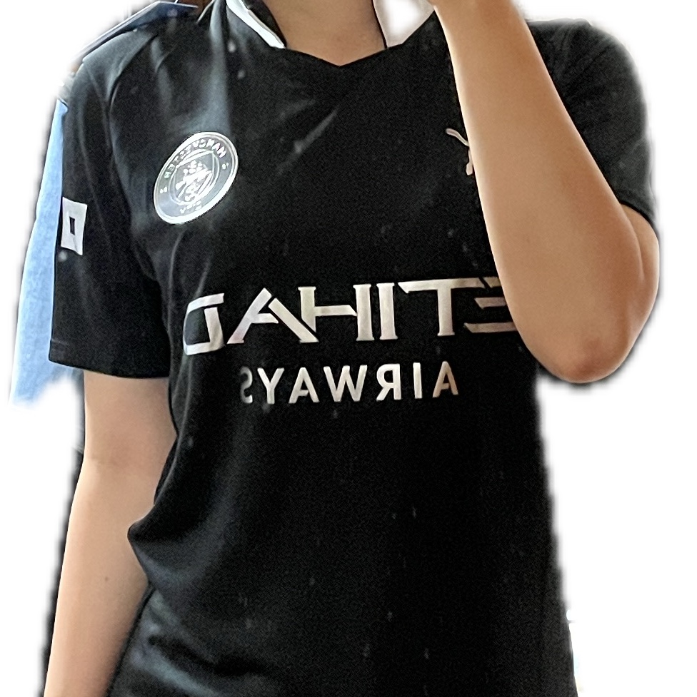 Puma Manchester City 2025/26 Away Replica Jersey Black (Non Marking Ver.) 착용 스타일