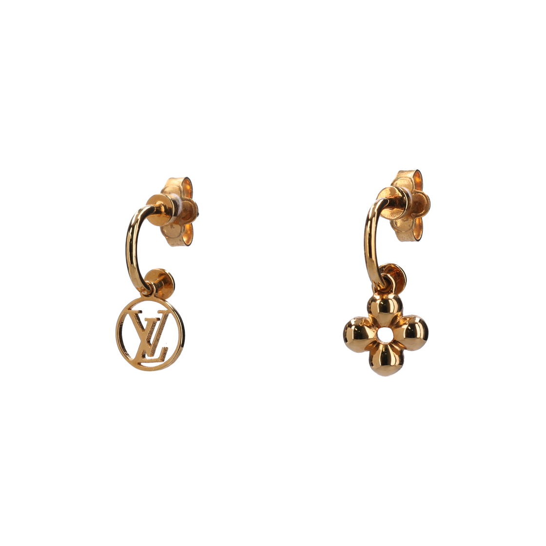 IT3MV452FUGS Louis Vuitton Blooming Earrings in Brass Gold