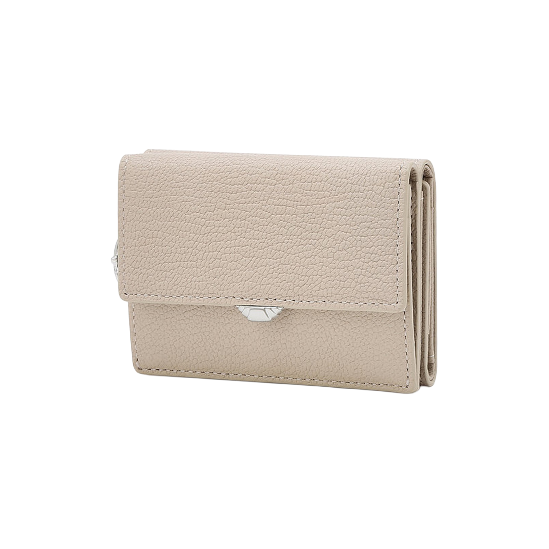 AAHO6F613I2 Athe Vanessabruno Acc Nacre Ivory Trifold Wallet Normal Beige