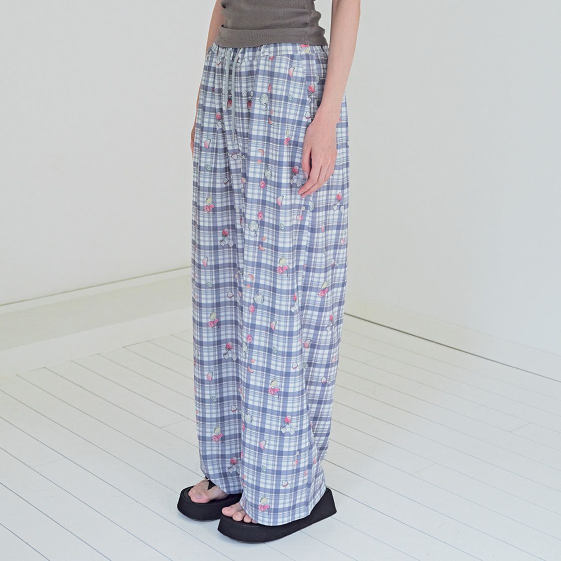 뮤즈무드 화채 와이드 밴딩 팬츠(Musemood Hwachae Wide Pants) - 4