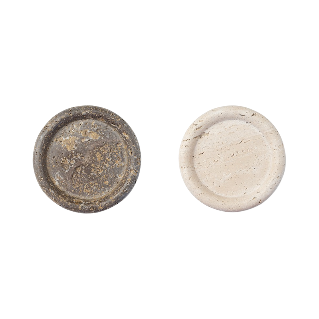 이노메싸 아마브로 스톤 써클 트레이 트래버틴 (2 컬러)(INNOMETSA amabro Stone Circle Tray Travertine (2 colors)) - 1