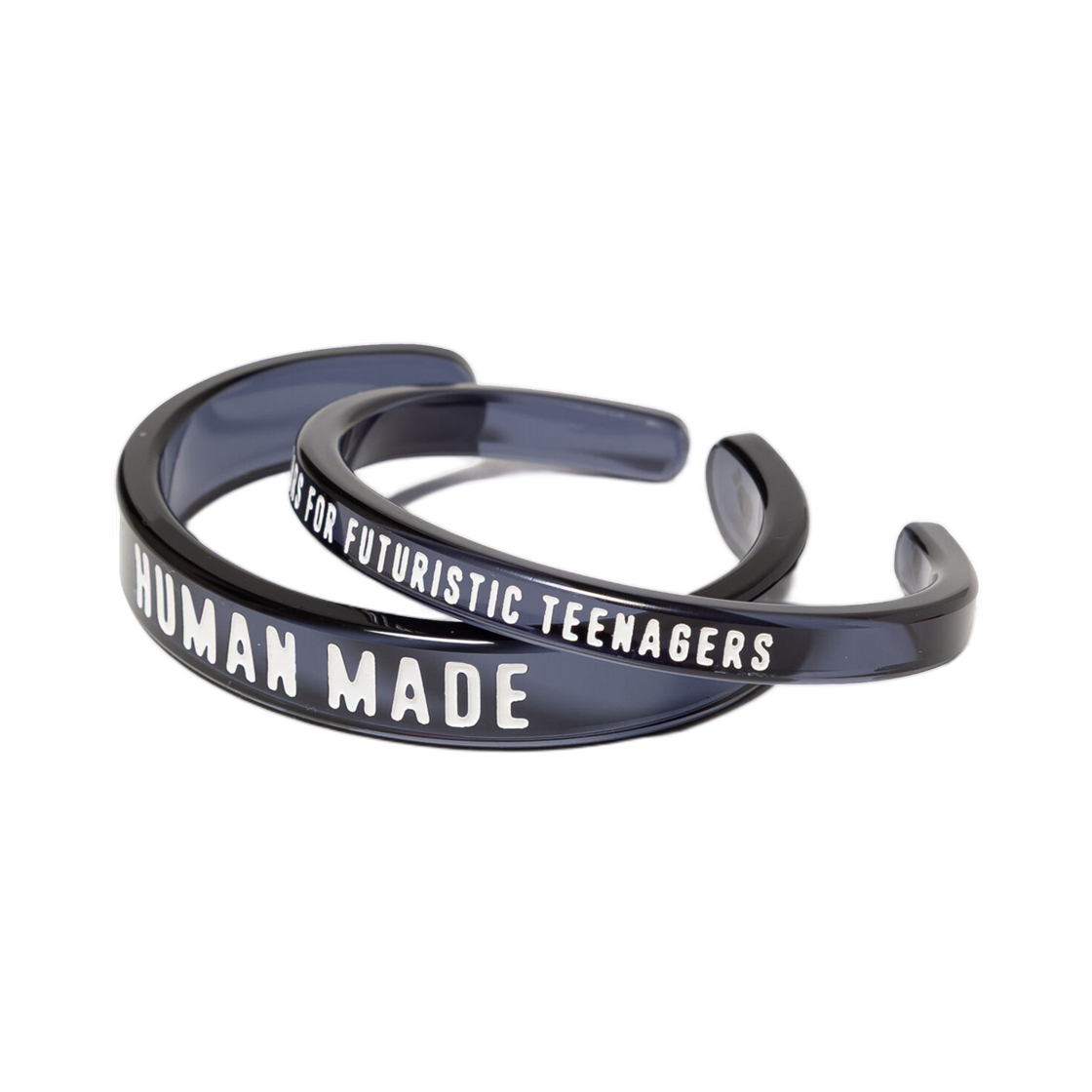 HM31GD207 Human Made Acrylic Bangle Set Black