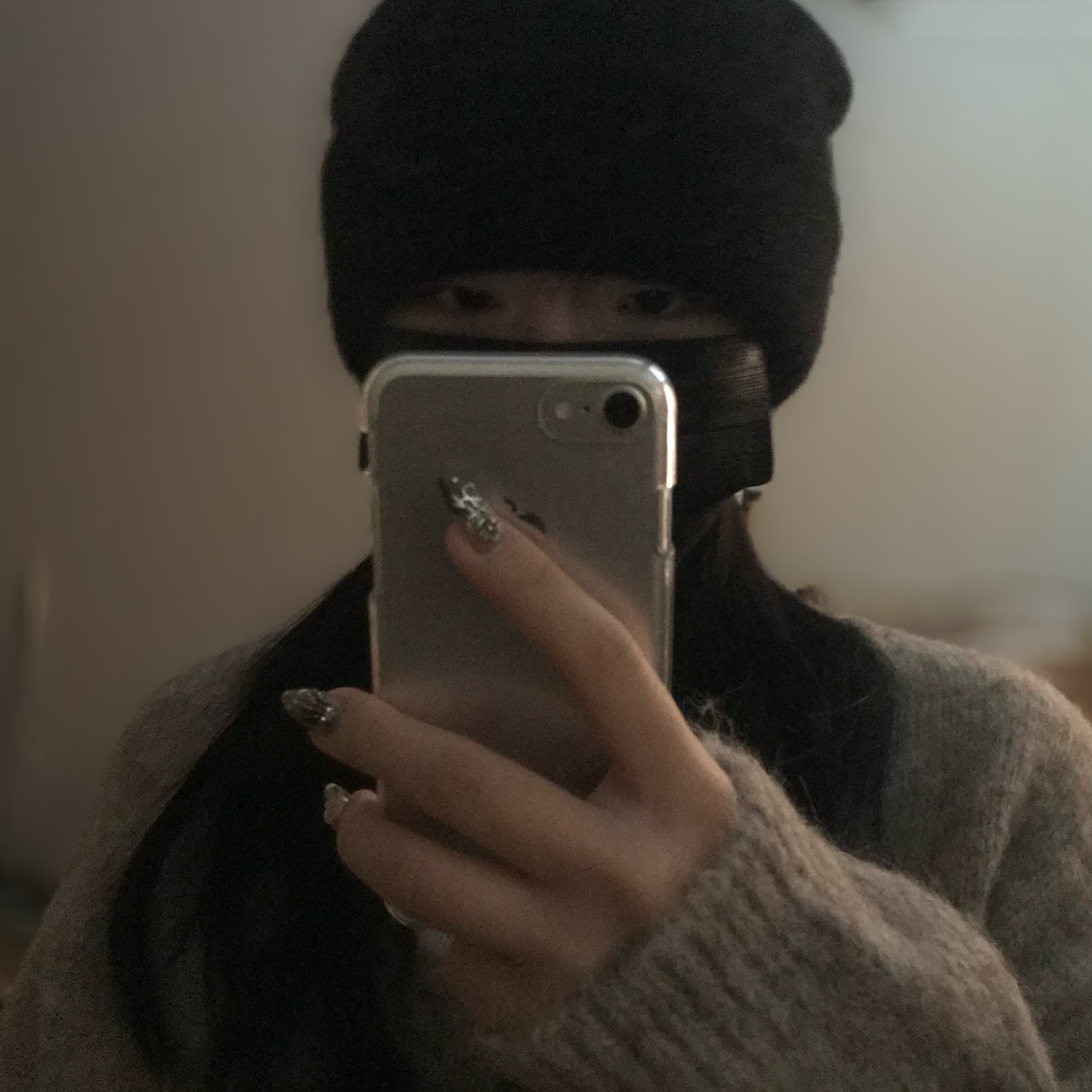 Supreme Mohair Beanie Black - 25FW 착용 스타일