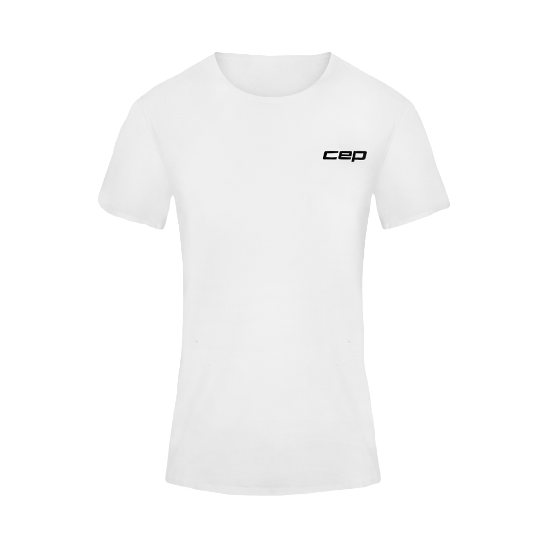 (W) CEP 프로 런 울트라라이트 셔츠 숏슬리브 화이트((W) CEP Pro Run Ultralight Shirt Short Sleeve White)