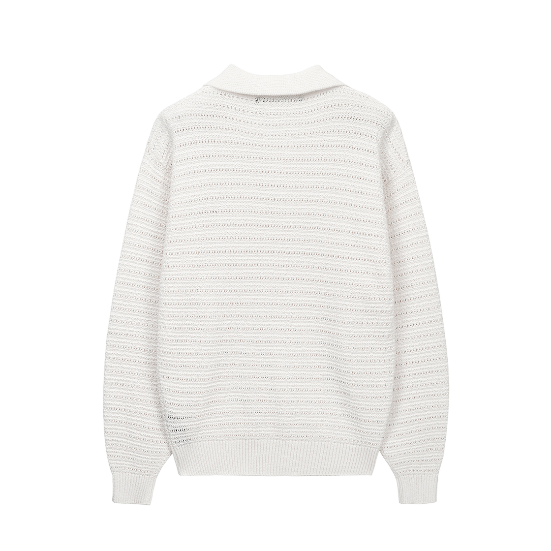 지오송지오 트위드 오픈카라 오프화이트 ZI2KT205OW(ZIOSONGZIO Tweed Open Collar Knit Off White) - 2