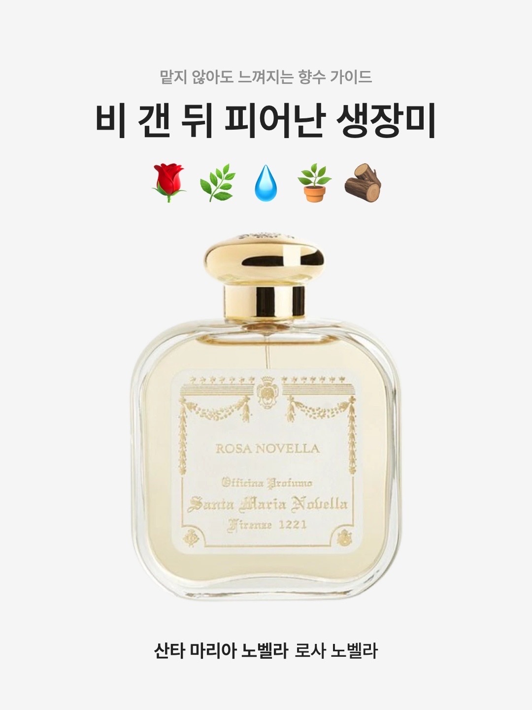 Santa Maria Novella Rosa Novella Eau De Cologne 50ml, Santa Maria Novella Rosa Novella Eau de Cologne 100ml 착용 스타일 - 1