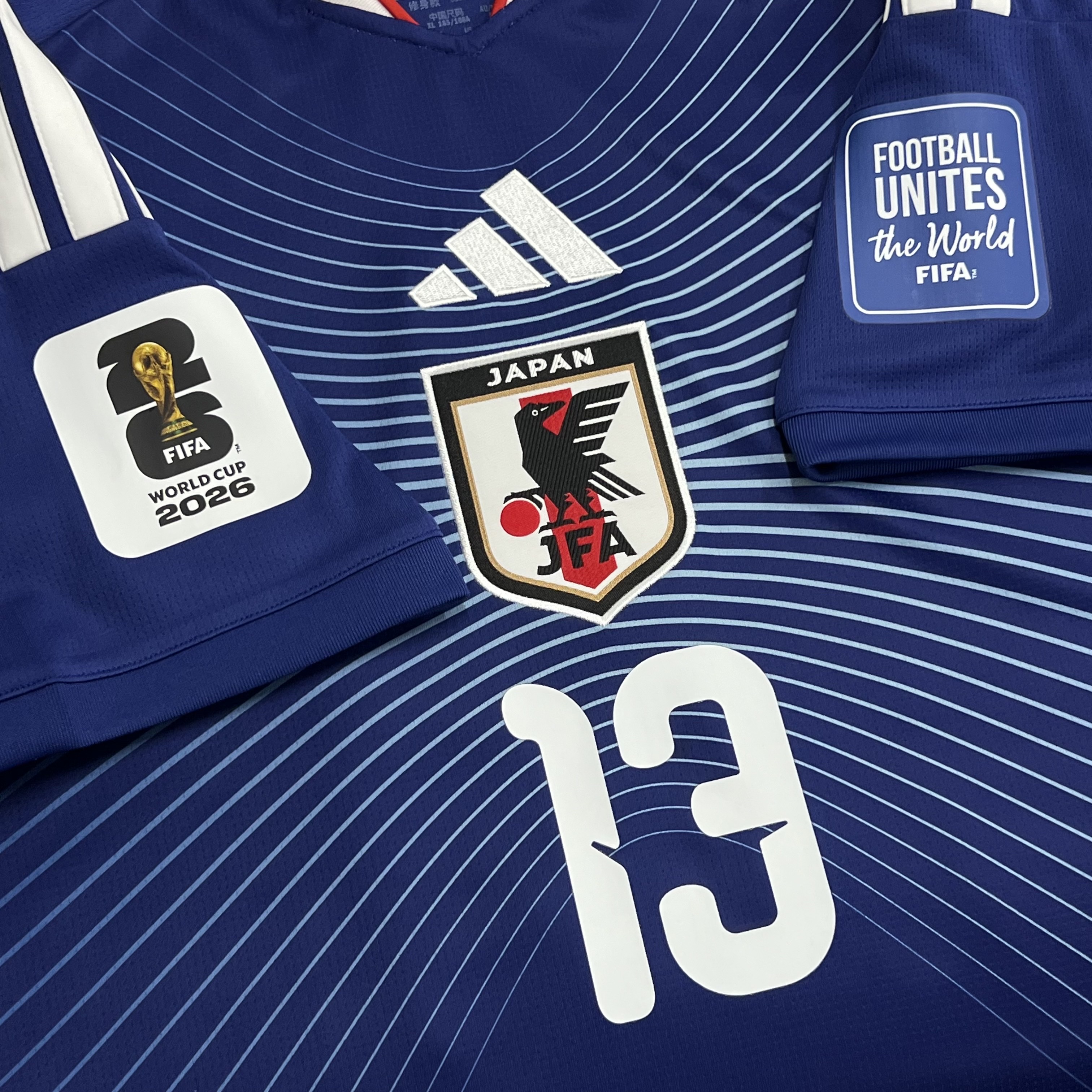 Adidas Japan 2026 Home Replica Jersey Japan Blue Ash Blue - KR Sizing (Non Marking Ver.), Y-3 Japan 2024 Home Replica Jersey Legend Ink - KR Sizing 착용 스타일 - 2