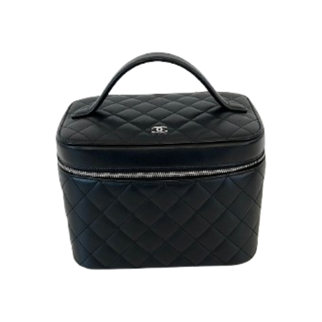 ITTHHQMH6WIP Chanel Classic Vanity Lambskin Black Silver Hardware