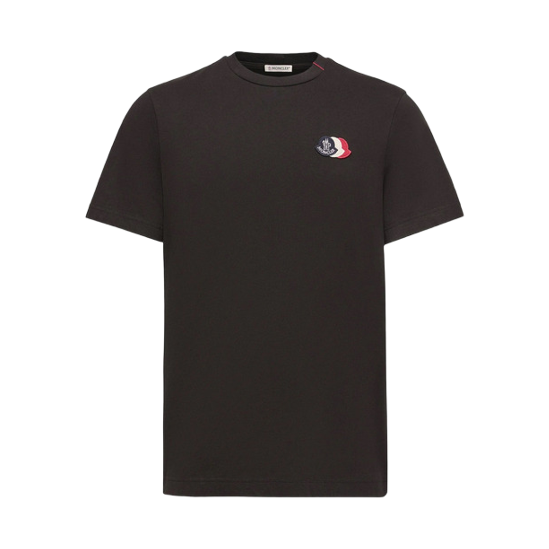 L1-091-8C00074-89B8Q-999 Moncler Embroidered Tricolor Logo Cotton T-Shirt Black - 26SS