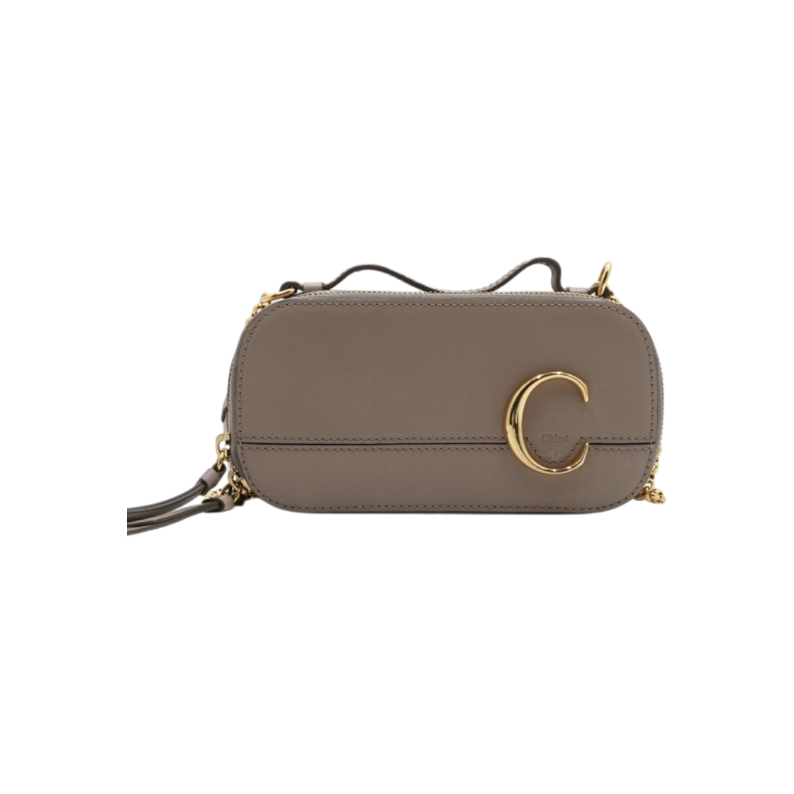 ITO9MJOUQ3QG Chloe CHC20SS225 C Vanity Mini Tote Bag with Gold Chain Shoulder Strap