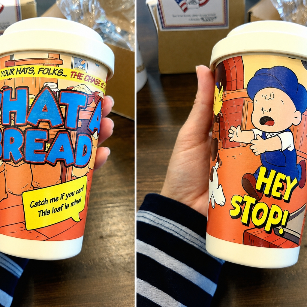 [KREAM 단독] What A Bread Mug White 350ml, [KREAM 단독] What A Bread Daily Moments Tumbler 420ml 착용 스타일 - 5
