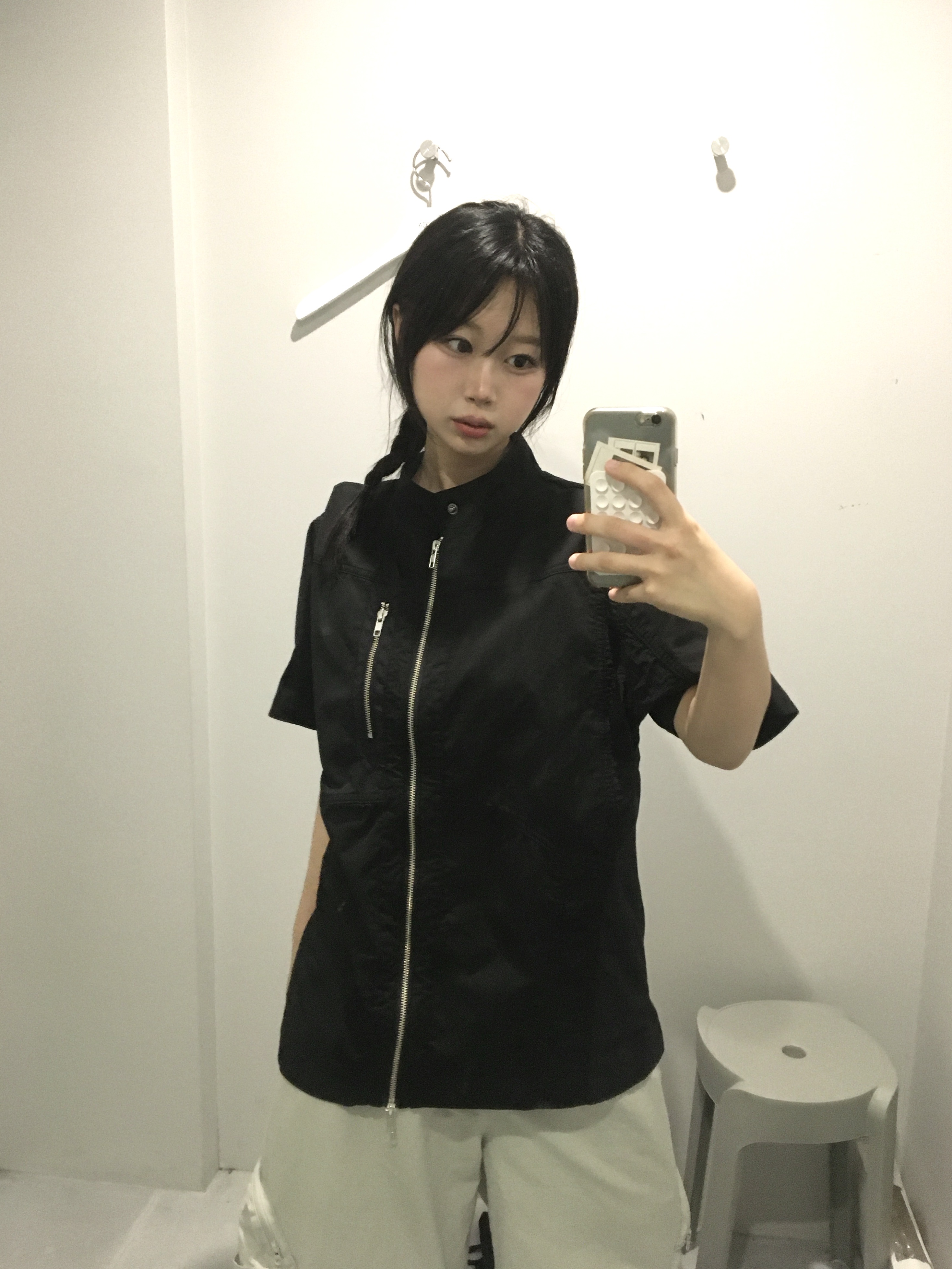Ignota Core:15 Explorer Zip Shirt Black 착용 스타일