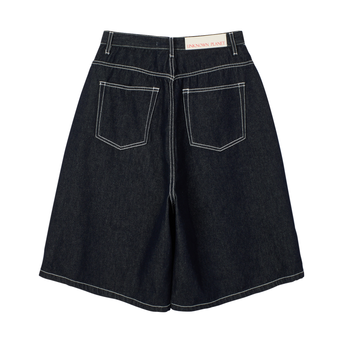 언노운플라넷 딥라이즈 볼륨 버뮤다 팬츠 인디고(UNKNOWN PLANET Deep Rise Volume Bermuda Pants Indigo) - 2