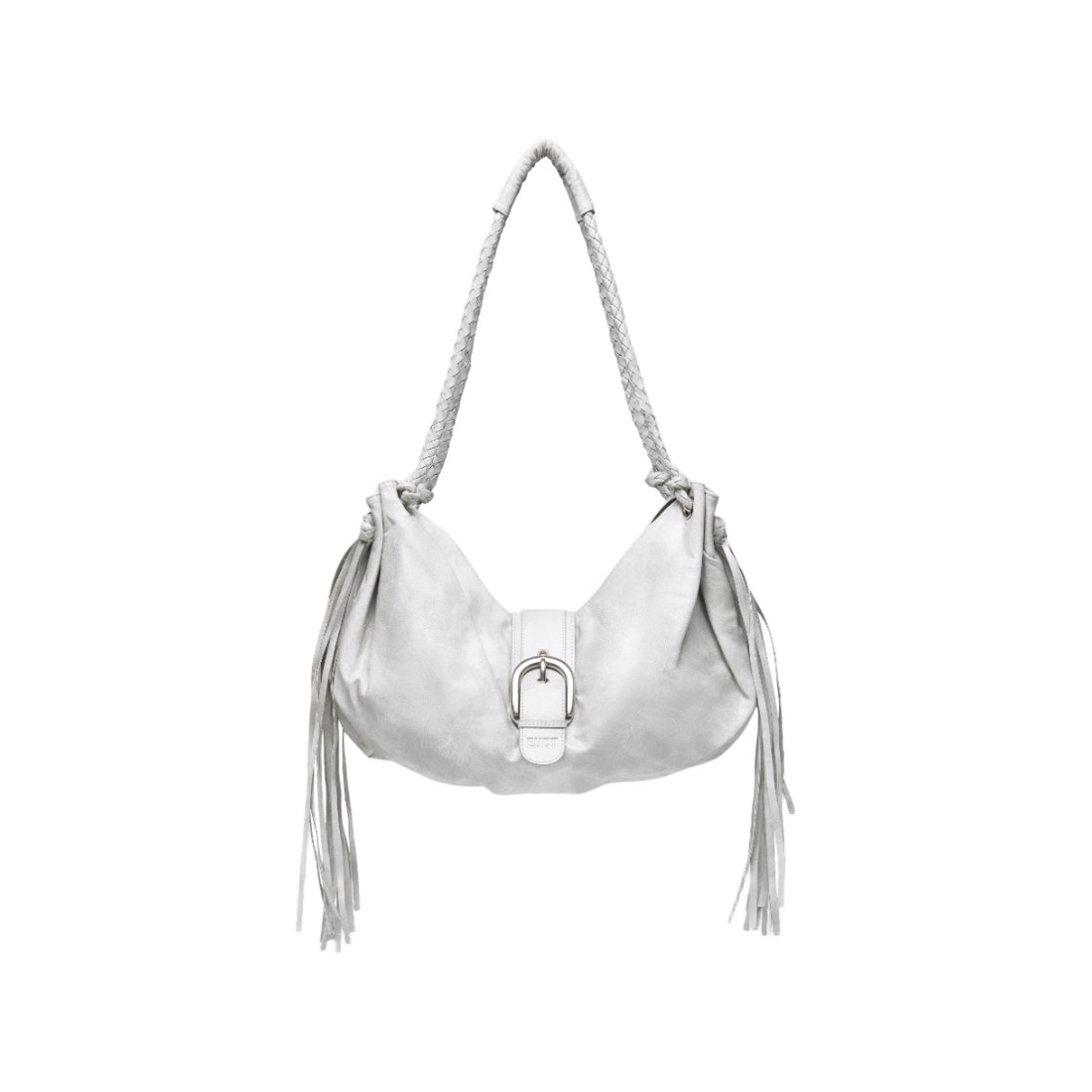 EUSSBG02 EUCT Belt Shirred Tassel Bag - Ivory