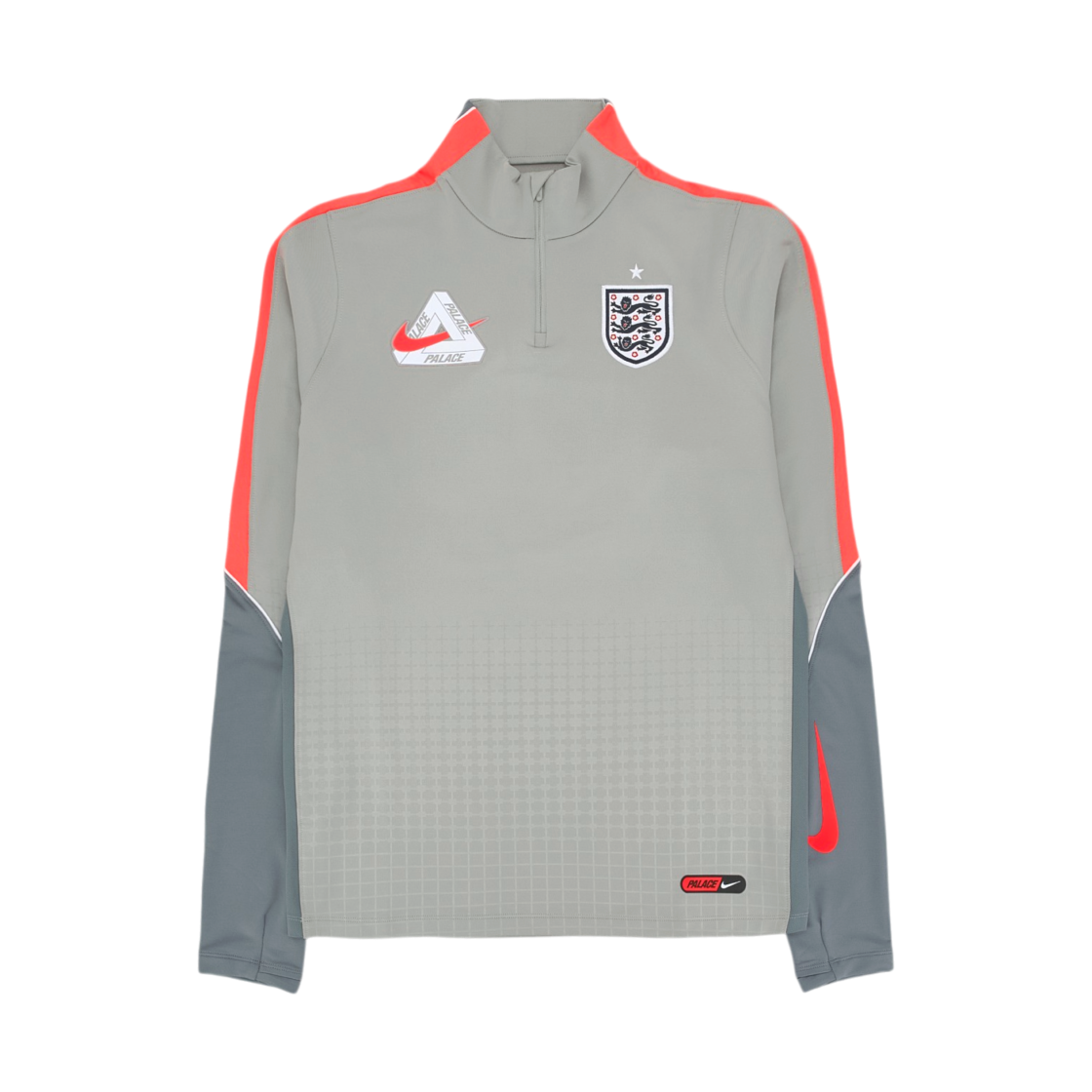 팔라스 x 나이키 잉글랜드 드라이핏 스트라이크 드릴 탑 퓨터 그레이 쿨 그레이(Palace x Nike England Dri-Fit Strike Drill Top Pewter Grey Cool Grey)