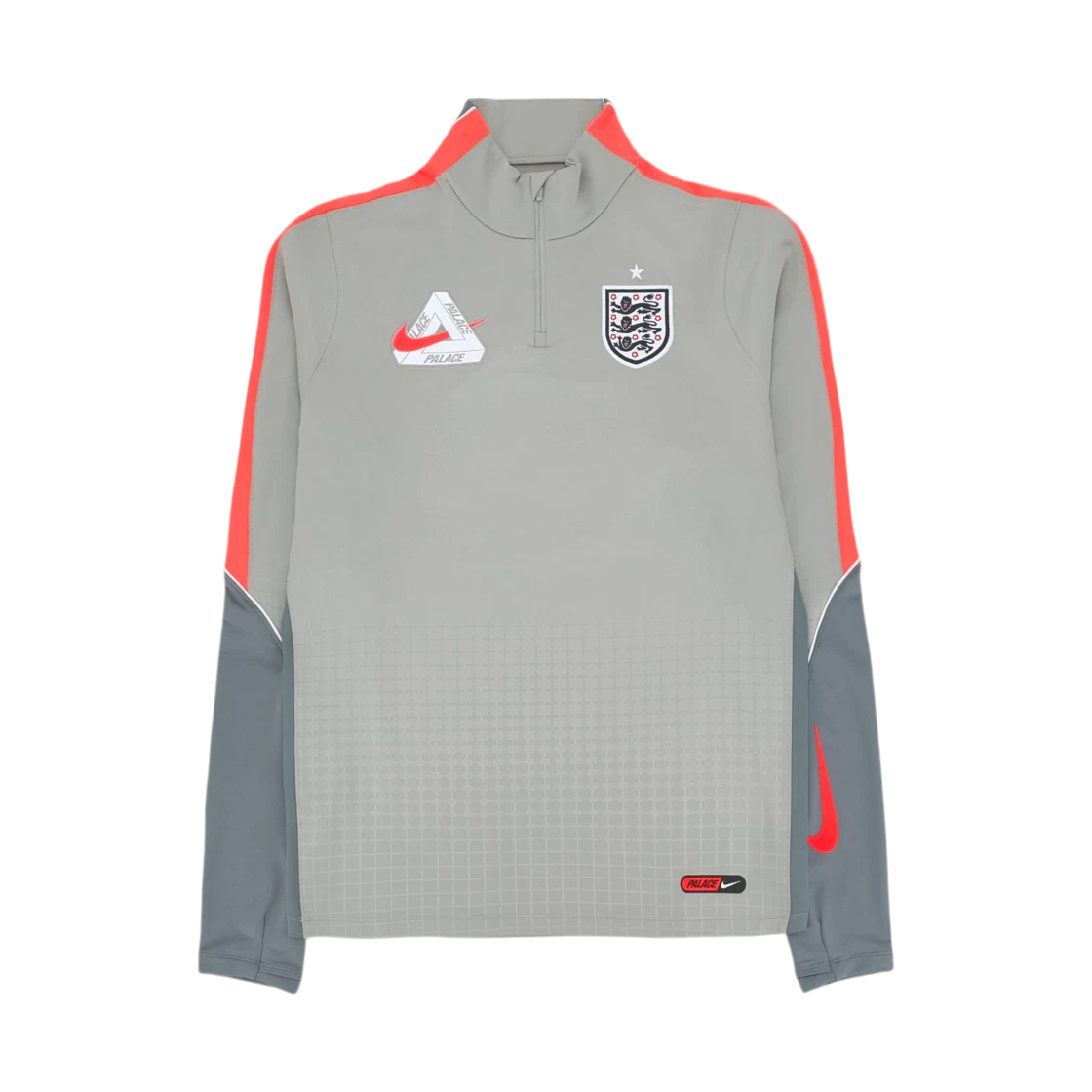 Palace Palace x Nike England Dri-Fit Strike Drill Top Pewter Grey Cool Grey · XS