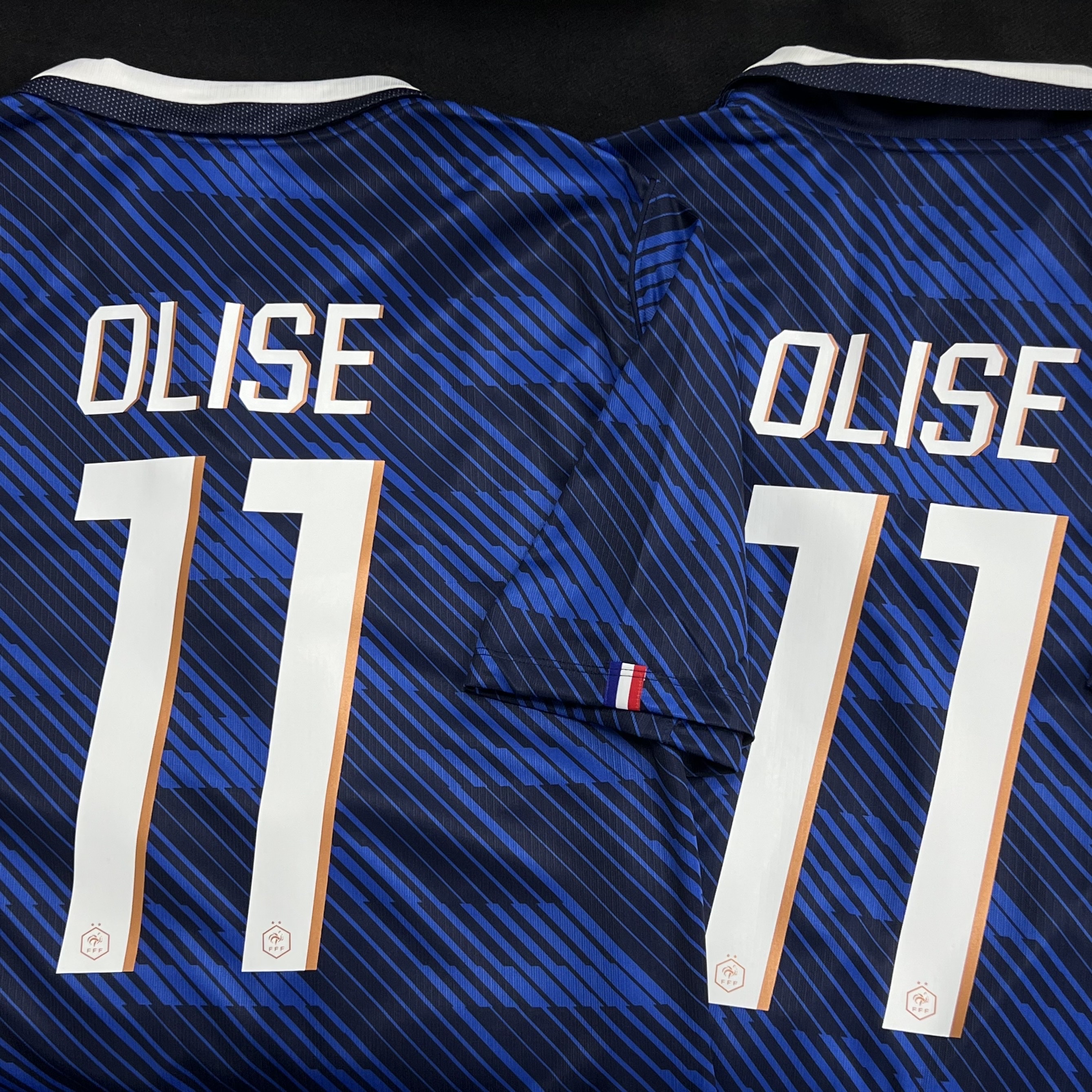 Nike France National Team 2026 Stadium Home Dri-Fit Soccer Jersey Game Royal Blackened Blue (IB5300-480) (Non Marking Ver.) 착용 스타일 - 1
