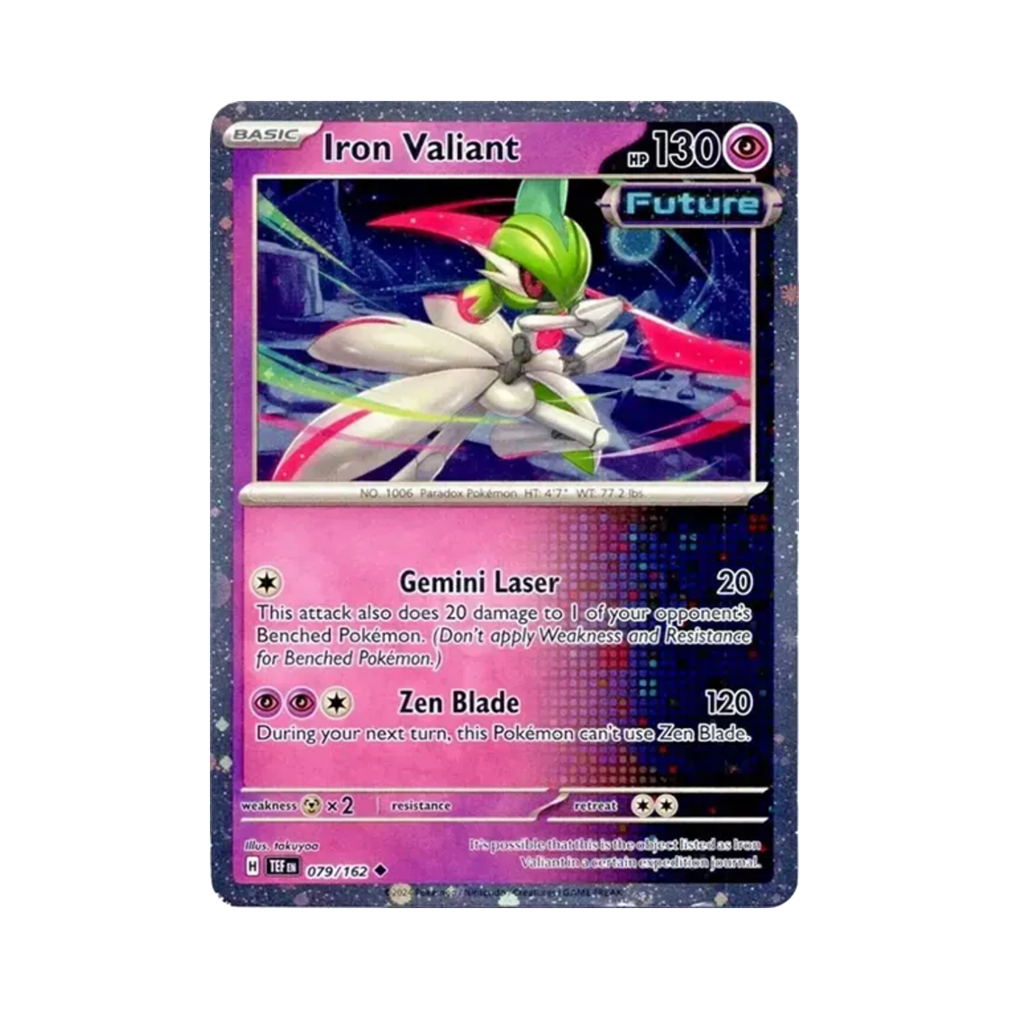 포켓몬 TCG 무쇠무인 U 2024 포켓몬 컬렉터 체스트 백 투 스쿨 2024 홀로 카드 (영문판)(Pokemon TCG Iron Valiant U 2024 Pokemon Collector Chest Back To School 2024 Holo (English Ver.)) - 1