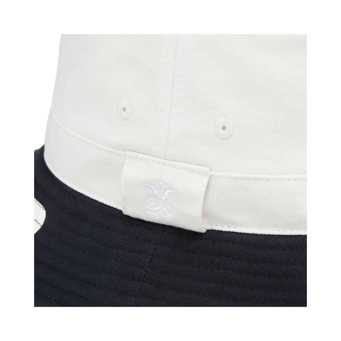 스트레인저 릴렉스 핏 패널드 버킷 햇 화이트/네이비(Stranger Relaxed Fit Panelled Bucket Hat White/Navy) - 2