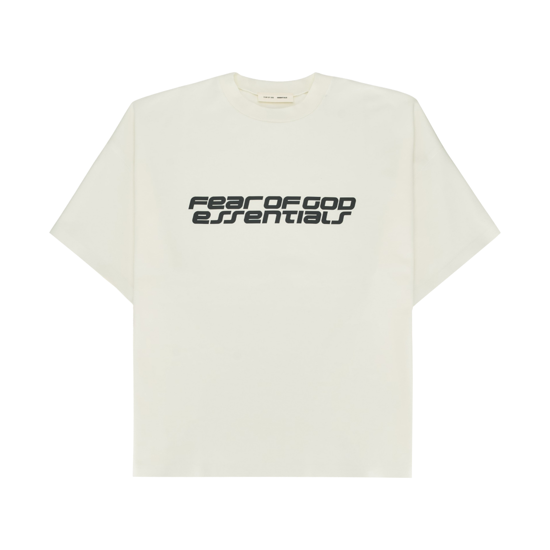 - Essentials Ponte 90s Short Sleeve T-Shirt Ivory - 25FW