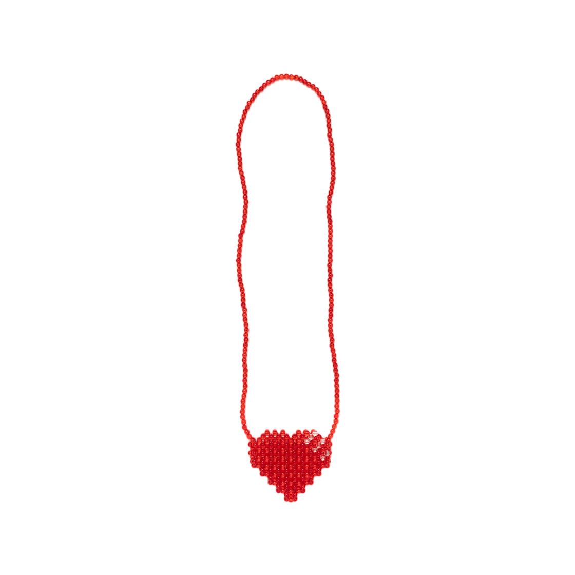 HM31GD206 Human Made Heart Beaded Bag Red