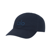 (W) Alo Yoga Washed Off Duty Cap Vintage Navy