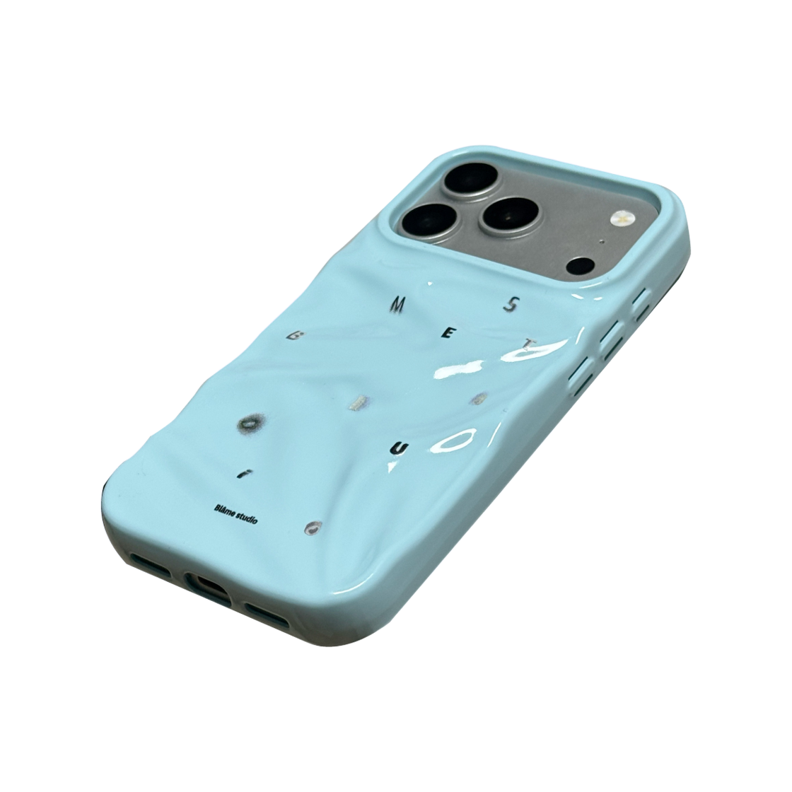 블레임스튜디오 메탈릭 로고 스카이 블루 케이스(BLAMESTUDIO Blame Metallic logo sky blue case) - 2