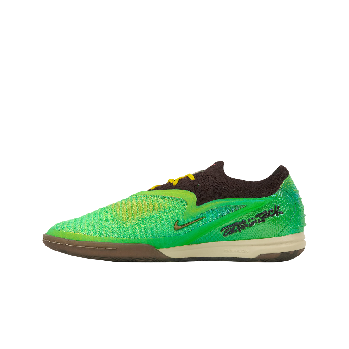 나이키 x 트래비스 스캇 캑터스 잭 팬텀 6 로우 인도어 어스 앤 메탈릭 골드(Nike x Travis Scott Cactus Jack Phantom 6 Low Indoor Earth and Metallic Gold) - 3
