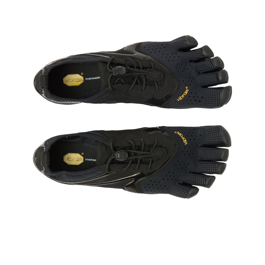 (W) 비브람 파이브핑거스 V 런 토탈 블랙((W) Vibram Fivefingers V-Run Total Black) - 2