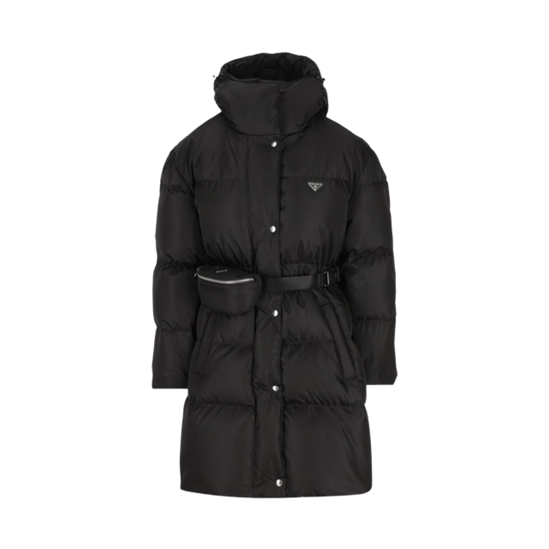 (W) 프라다 리나일론 다운 자켓 블랙((W) Prada Re-Nylon Down Jacket Black) - 1