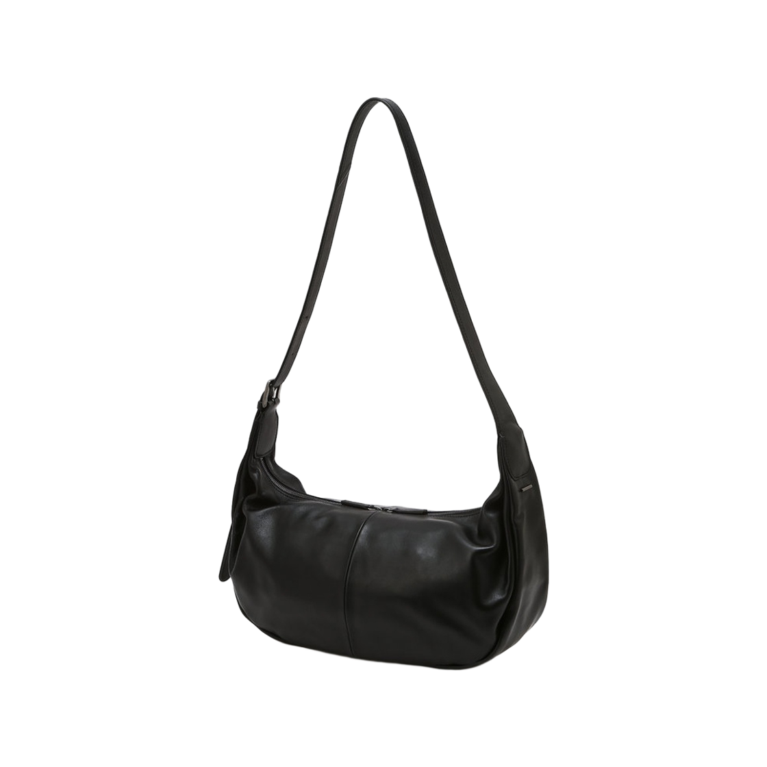 JUBA6F116BK Jillstuart Men's Acc Genuine Black Lambskin Leather Hobo Crossbody Bag