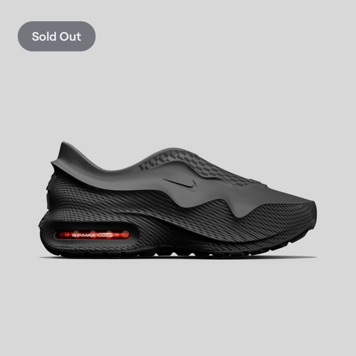 Nike Air Max 1000.2 Black Hyper Crimson, Nike Air Max 1000.2 Black 착용 스타일 - 2