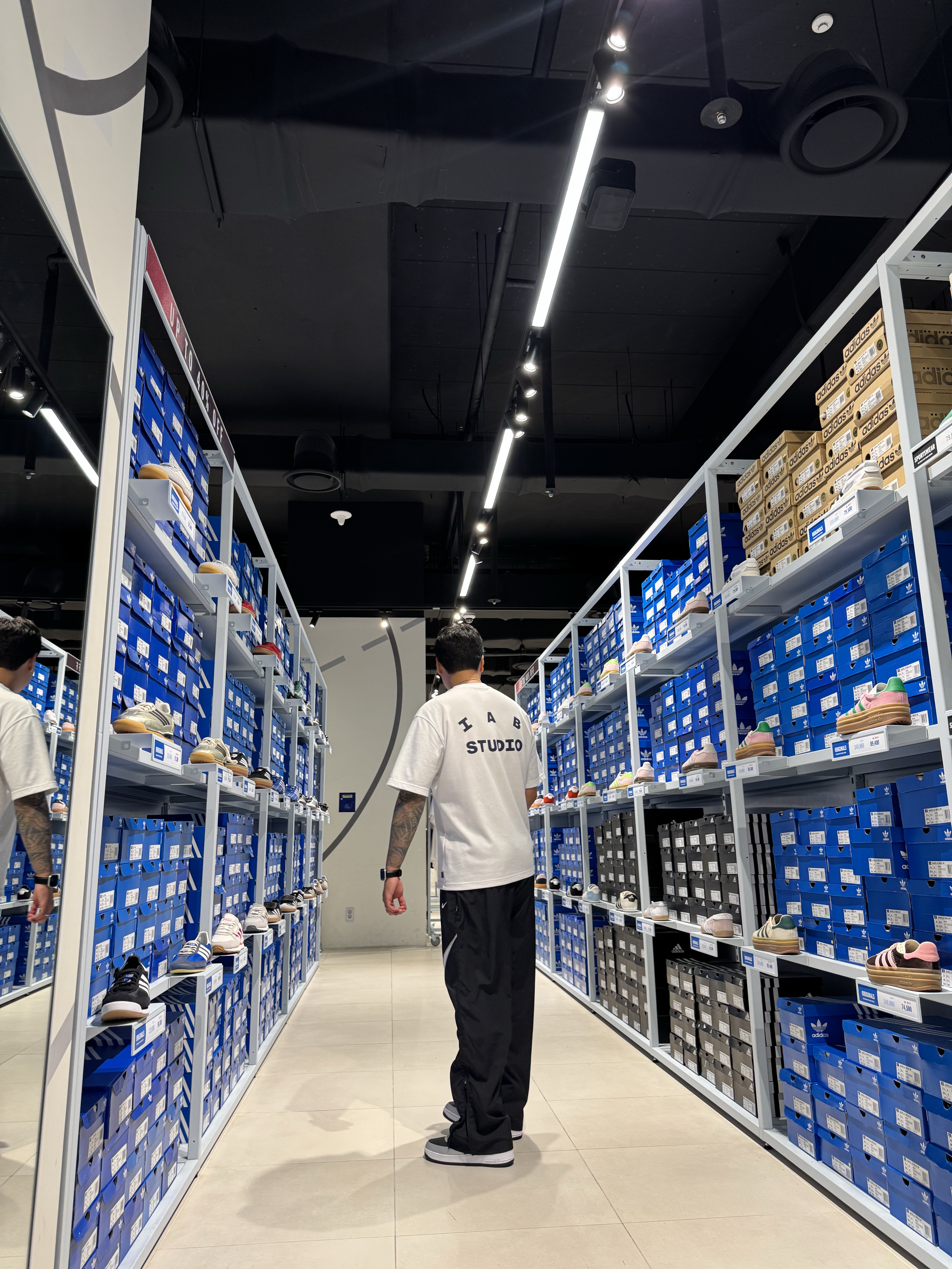 Nike LD-1000 Black White, IAB Studio T-Shirt White Navy 착용 스타일 - 8